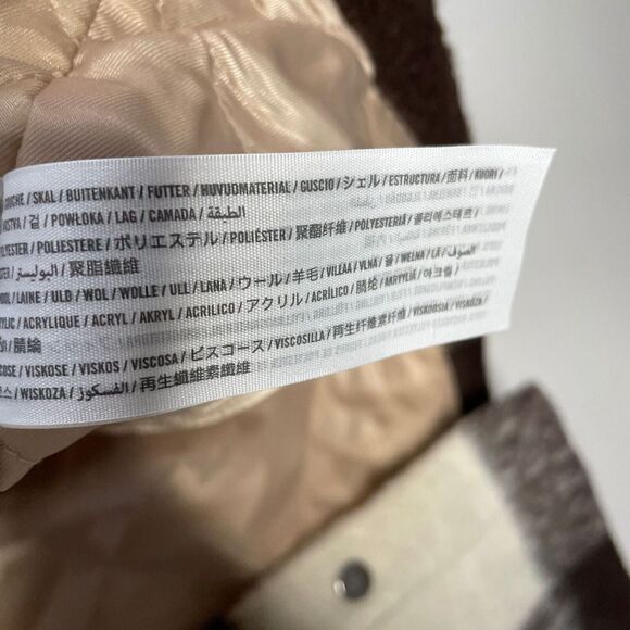 ABERCROMBIE & FITCH Womens Winterized Wool-Blend Shirt Jacket NEW $180 Brown M - Picture 13 of 16